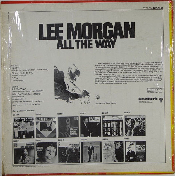 Lee Morgan : All The Way (LP, Album, RE)