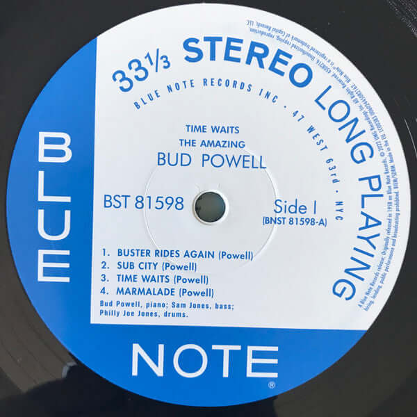 Bud Powell ~ Time Waits (The Amazing Bud Powell) (Vinyl) - Djungel & Jazz