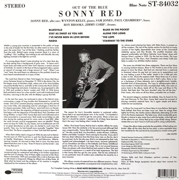 Sonny Red ~ Out Of The Blue (Vinyl) - Djungel & Jazz