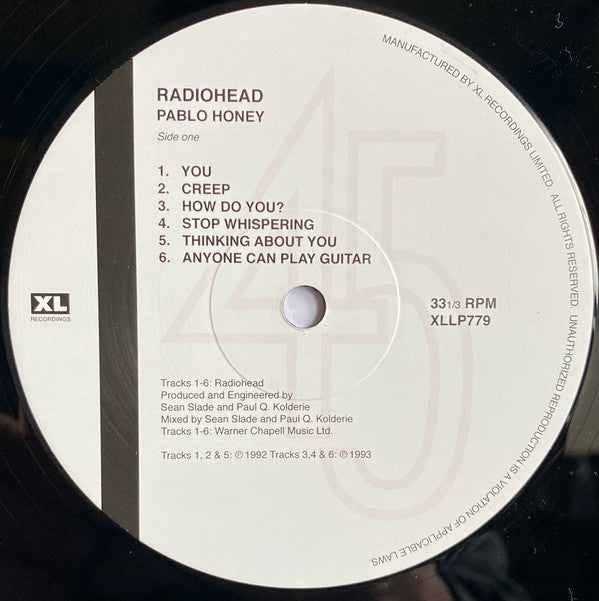 Radiohead ~ Pablo Honey (Vinyl) - Djungel & Jazz