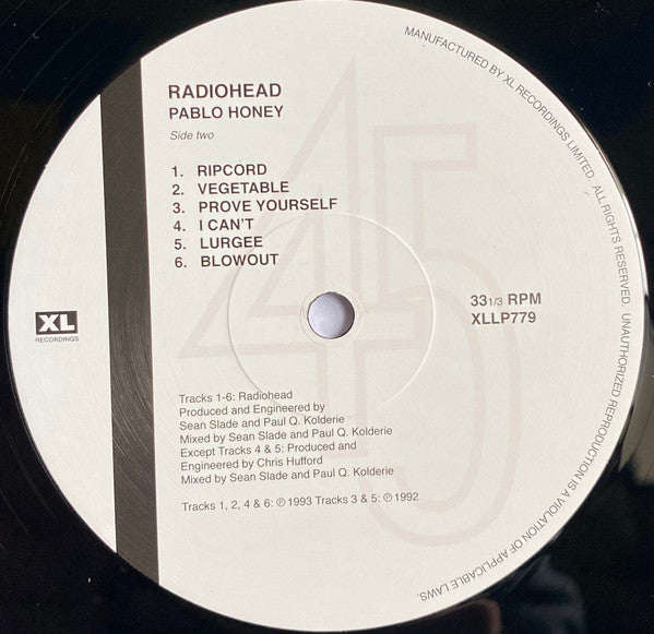 Radiohead ~ Pablo Honey (Vinyl) - Djungel & Jazz