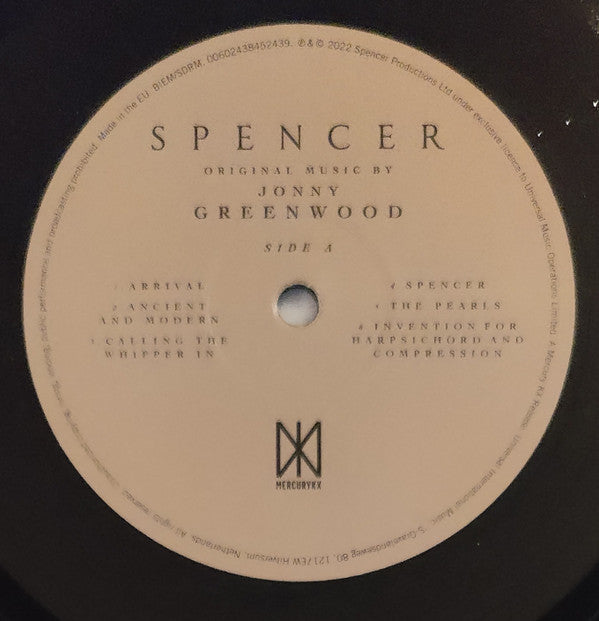 Jonny Greenwood ~ Spencer (Original Motion Picture Soundtrack) (Vinyl) - Djungel & Jazz