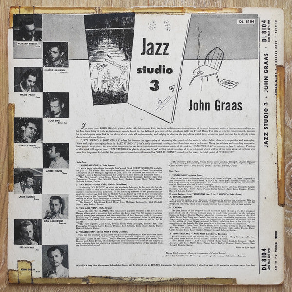 John Graas : Jazz Studio 3 (LP, Album)