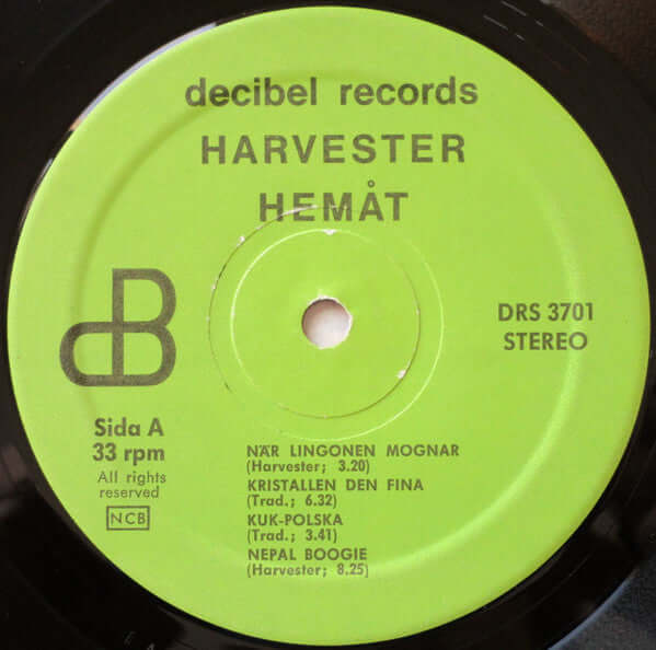 Harvester : Hemåt (LP, Album)