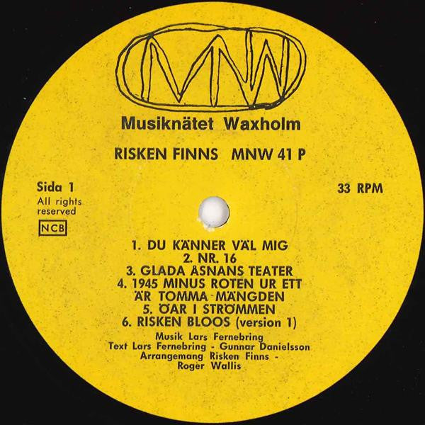 Risken Finns : Risken Finns (LP, Album)