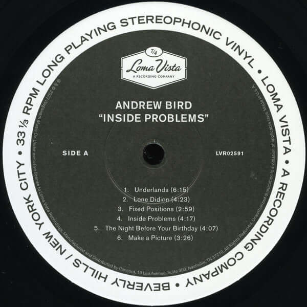 Andrew Bird ~ Inside Problems (Vinyl) - Djungel & Jazz