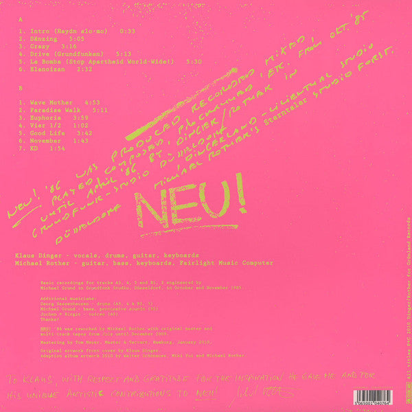 Neu! ~ Neu! '86 (Vinyl) - Djungel & Jazz