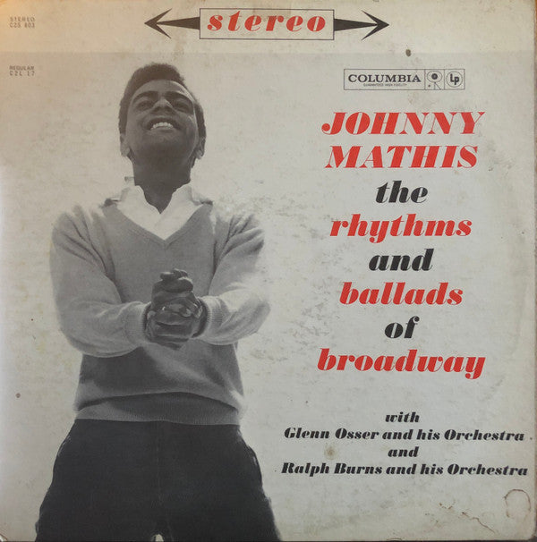 Johnny Mathis : The Rhythms And Ballads Of Broadway (2xLP, Album, San)