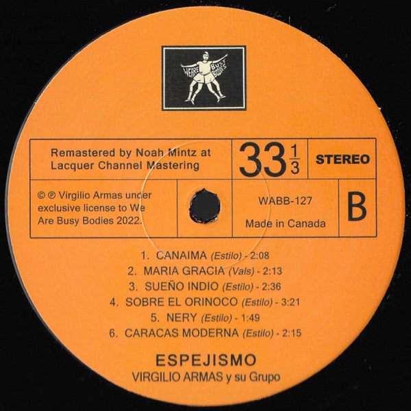 Virgilio Armas Y Su Grupo ~ Espejismo (Vinyl) - Djungel & Jazz