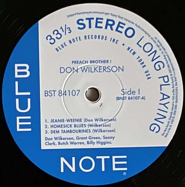 Don Wilkerson ~ Preach Brother! (Vinyl) - Djungel & Jazz