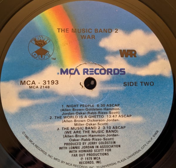 War : The Music Band 2 (LP, Album, RE)