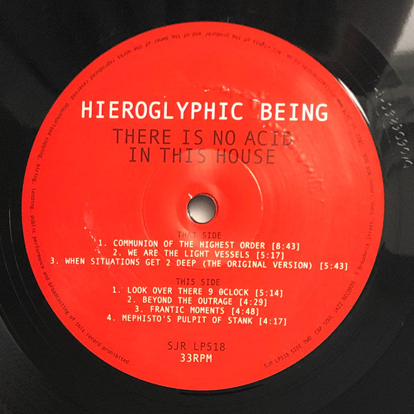 Hieroglyphic Being ~ There Is No Acid In This House (Vinyl) - Djungel & Jazz