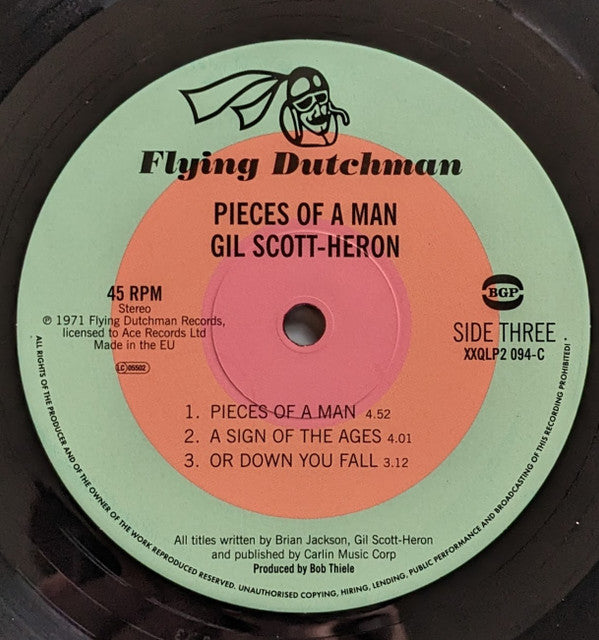 Gil Scott-Heron ~ Pieces Of A Man (Vinyl) - Djungel & Jazz