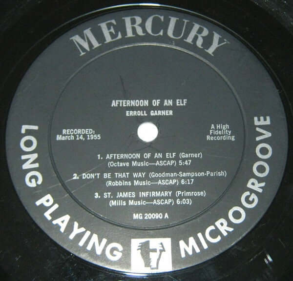 Erroll Garner ~ Afternoon Of An Elf (Vinyl) - Djungel & Jazz
