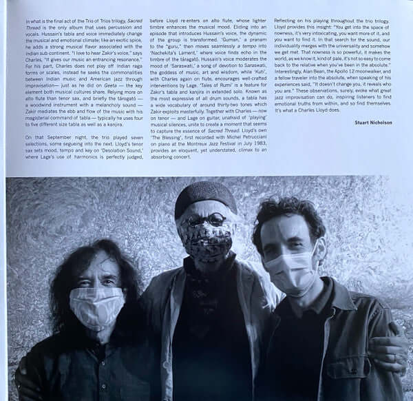 Charles Lloyd ~ Trios: Sacred Thread (Vinyl) - Djungel & Jazz