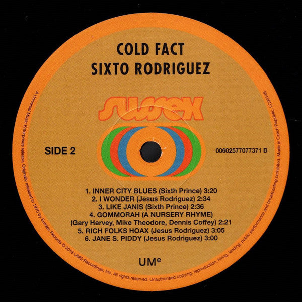 Rodriguez ~ Cold Fact (Vinyl) - Djungel & Jazz