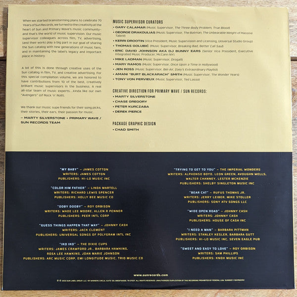 Various ~ Sun Records' 70th Anniversary Compilation Vol. 2 (Vinyl) - Djungel & Jazz