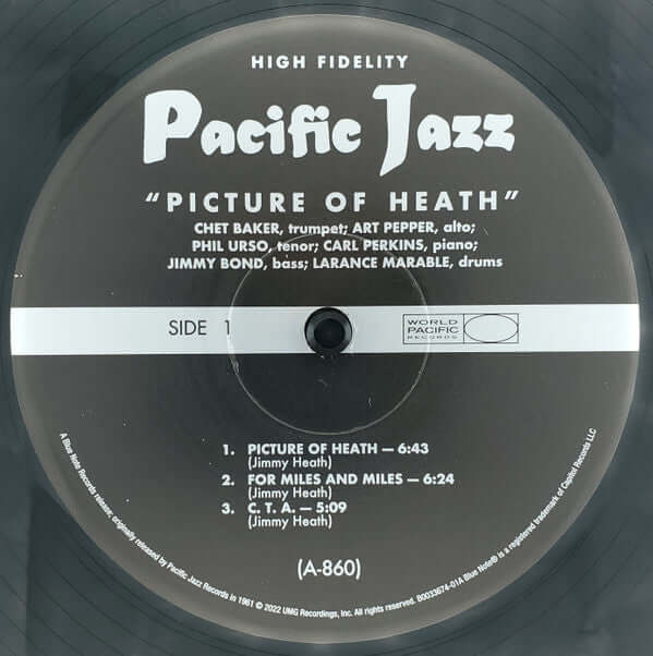Chet Baker, Art Pepper, Phil Urso ~ Picture Of Heath (Vinyl) - Djungel & Jazz