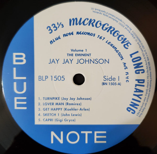 Jay Jay Johnson ~ The Eminent Jay Jay Johnson, Vol. 1 (Vinyl) - Djungel & Jazz