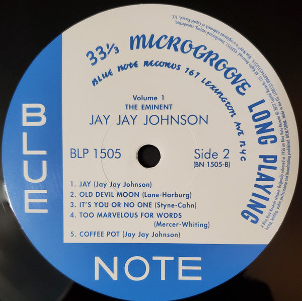 Jay Jay Johnson ~ The Eminent Jay Jay Johnson, Vol. 1 (Vinyl) - Djungel & Jazz