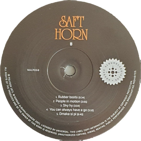 Saft  ~ Horn (Vinyl) - Djungel & Jazz
