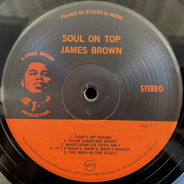 James Brown With Oliver Nelson Conducting Louie Bellson Orchestra ~ Soul On Top (Vinyl) - Djungel & Jazz