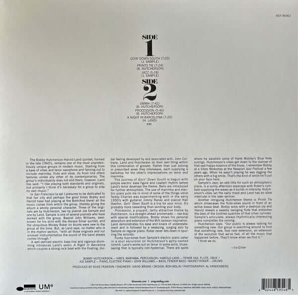Bobby Hutcherson Featuring Harold Land ~ San Francisco (Vinyl) - Djungel & Jazz