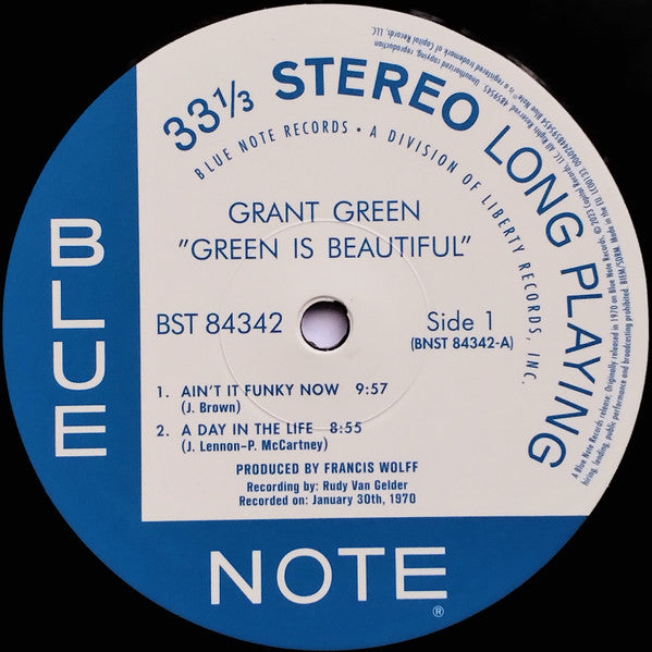 Grant Green ~ Green Is Beautiful (Vinyl) - Djungel & Jazz