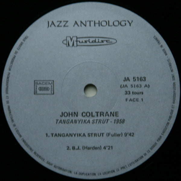 John Coltrane : Tanganyika Strut (LP, Album, RE)