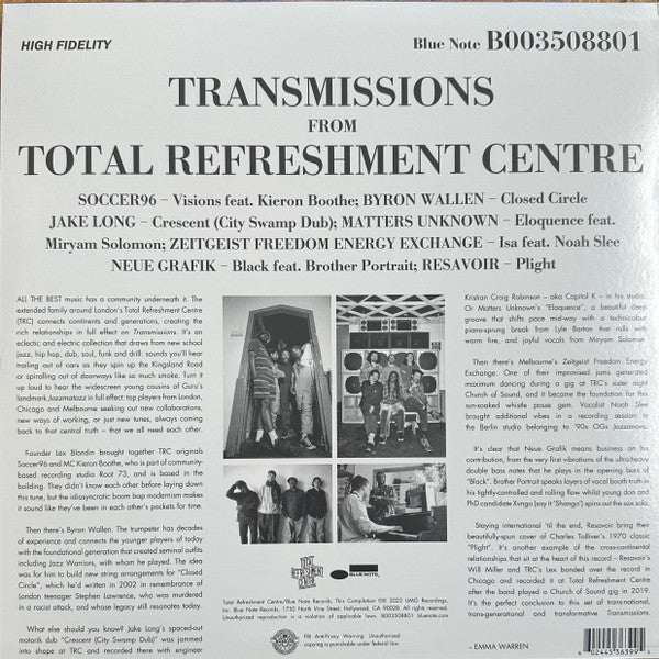 Various ~ Transmissions From Total Refreshment Centre (Vinyl) - Djungel & Jazz
