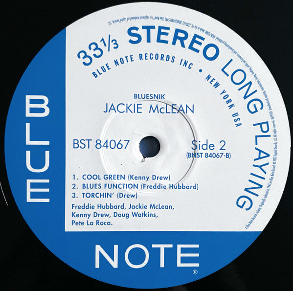 Jackie McLean ~ Bluesnik (Vinyl) - Djungel & Jazz