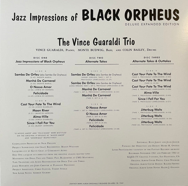 Vince Guaraldi Trio ~ Jazz Impressions Of Black Orpheus (Vinyl) - Djungel & Jazz