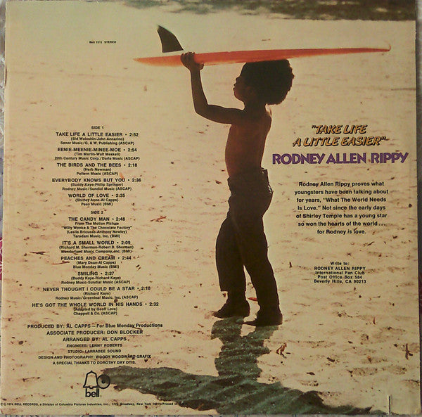 Rodney Allen Rippy ~ Take Life A Little Easier (Vinyl) - Djungel & Jazz