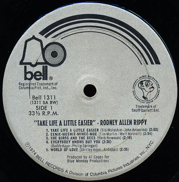 Rodney Allen Rippy ~ Take Life A Little Easier (Vinyl) - Djungel & Jazz