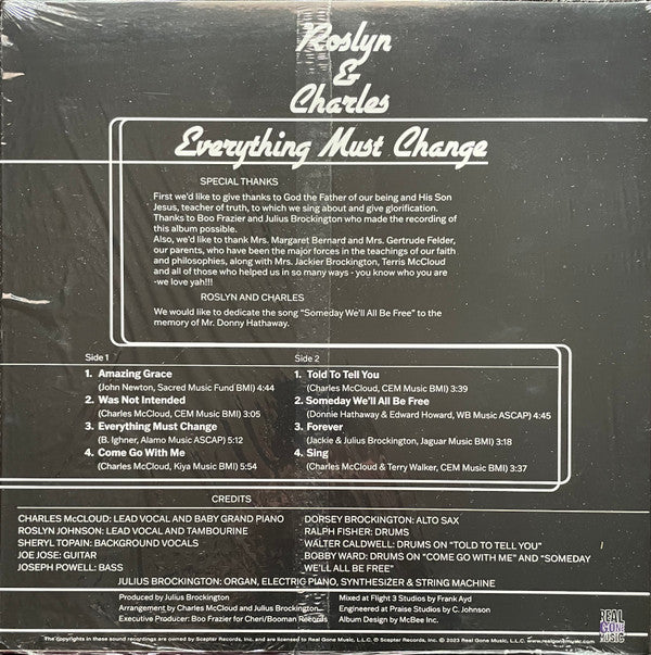 Roslyn & Charles ~ Everything Must Change (Vinyl) - Djungel & Jazz