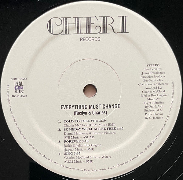 Roslyn & Charles ~ Everything Must Change (Vinyl) - Djungel & Jazz