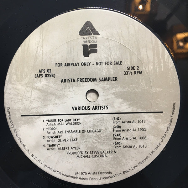Various ~ Arista-Freedom Sampler (Vinyl) - Djungel & Jazz