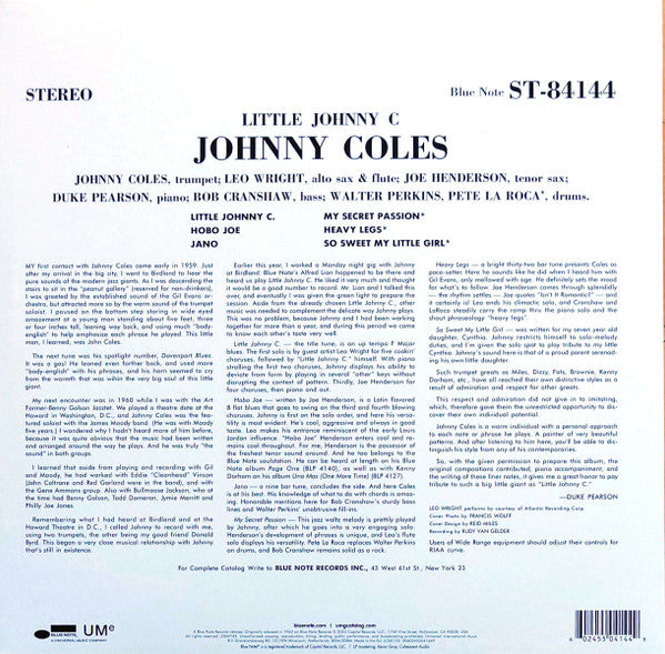 Johnny Coles ~ Little Johnny C (Vinyl) - Djungel & Jazz
