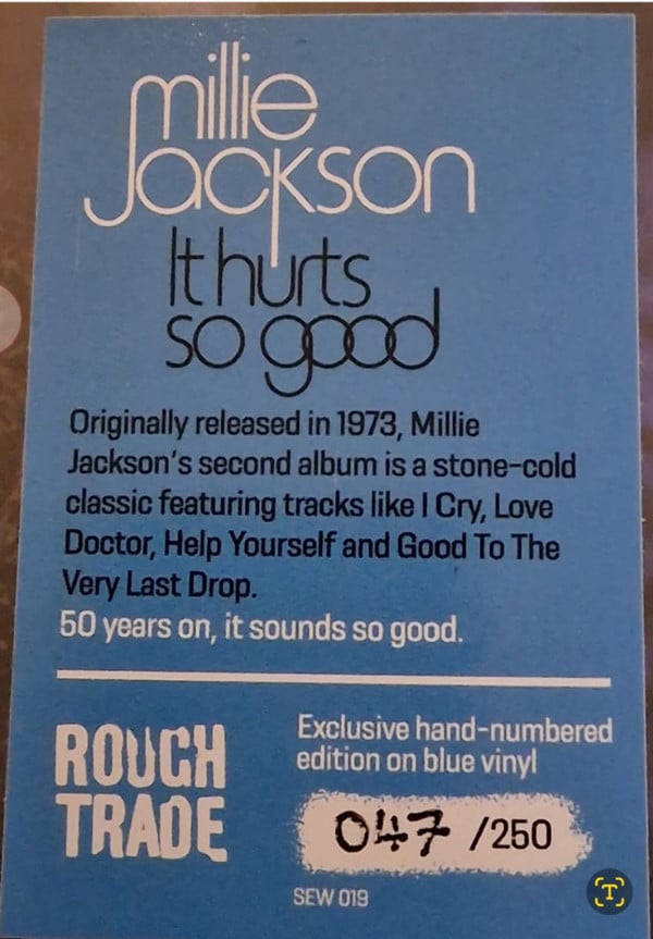 Millie Jackson ~ It Hurts So Good (Vinyl) - Djungel & Jazz