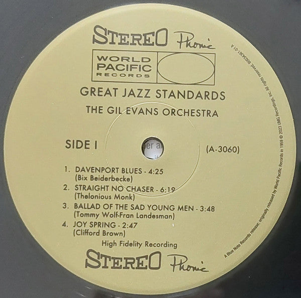 Gil Evans Orchestra Featuring Johnny Coles ~ Great Jazz Standards (Vinyl) - Djungel & Jazz