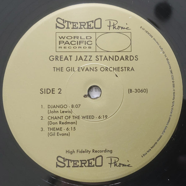 Gil Evans Orchestra Featuring Johnny Coles ~ Great Jazz Standards (Vinyl) - Djungel & Jazz