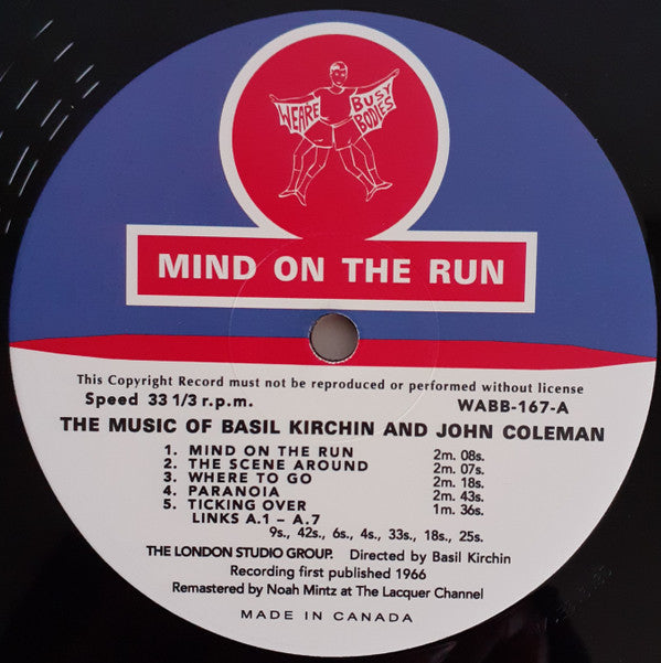 Basil Kirchin And John Coleman ~ Mind On The Run (The Music Of Basil Kirchin And John Coleman) (Vinyl) - Djungel & Jazz