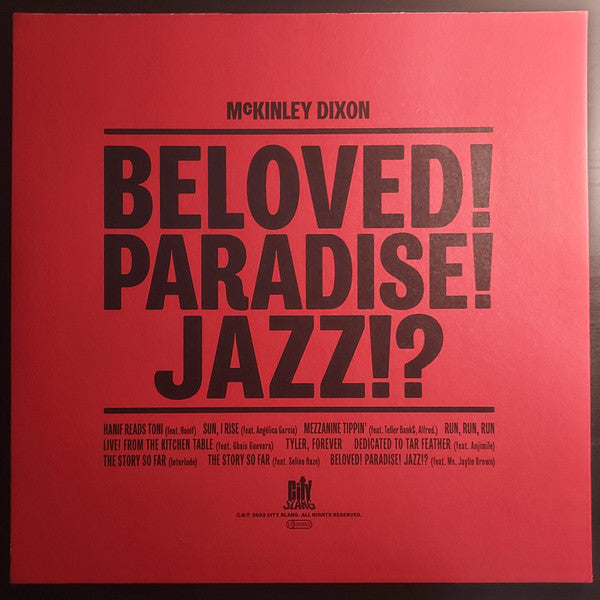 McKinley Dixon : Beloved! Paradise! Jazz!? (LP, Album, Ltd, Rec)