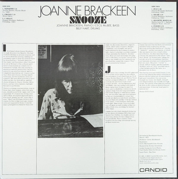 Joanne Brackeen ~ Snooze (Vinyl) - Djungel & Jazz