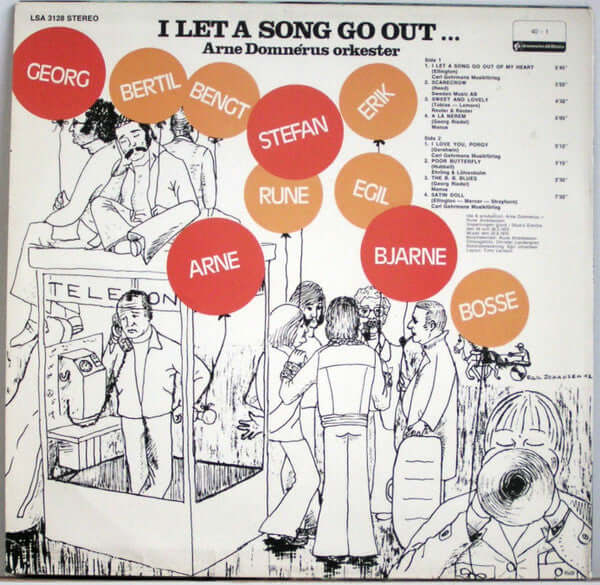 Arne Domnérus Orkester : I Let A Song Go Out... (LP, Album)