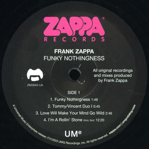 Frank Zappa ~ Funky Nothingness (Vinyl) - Djungel & Jazz