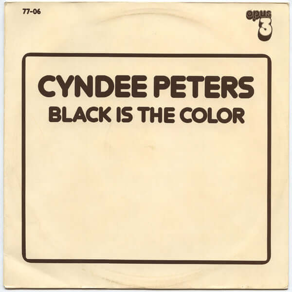 Cyndee Peters : Black Is The Color (LP, Num)
