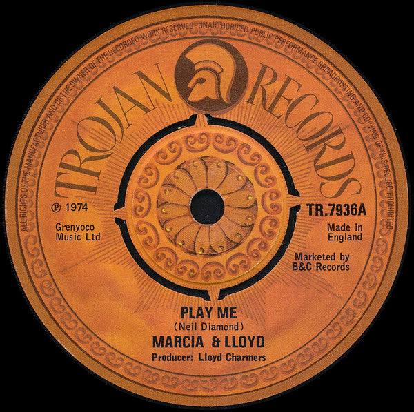 Marcia* & Lloyd* / Charmers All Stars* : Play Me / Going In Circles (7")