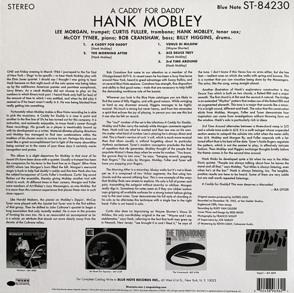 Hank Mobley ~ A Caddy For Daddy (Vinyl) - Djungel & Jazz
