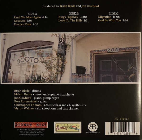 Brian Blade & The Fellowship Band ~ Kings Highway (Vinyl) - Djungel & Jazz